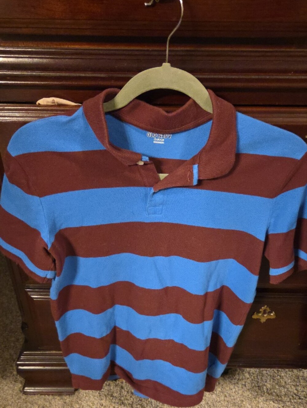 4 Old Navy Boys XL 14/16  Stripe Polos & A Tee - Sold As A Set - Picture 4 of 9